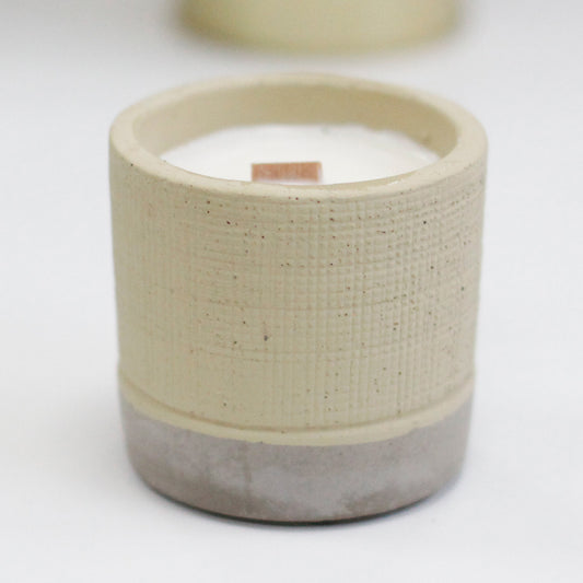 Concrete Effect Grey Candle - Coffee In The Club