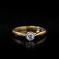18ct Gold 0.3ct Diamond Ring Size O 2.8g
