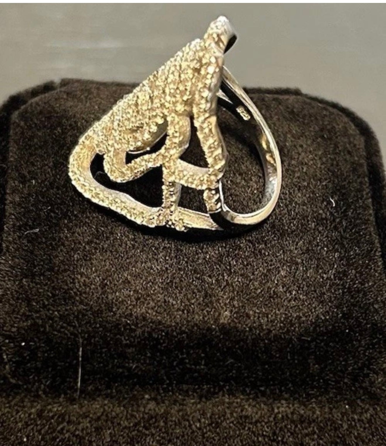 925 sliver women’s flower ring