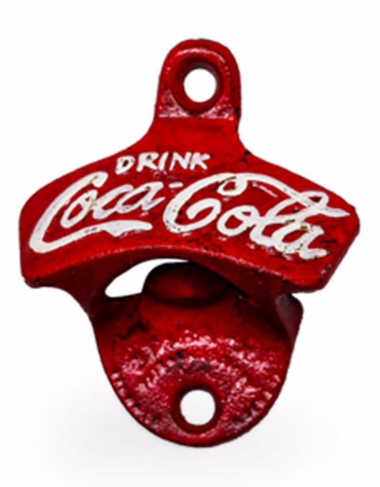 Antqiued Iron Red Cola Bottle Opener