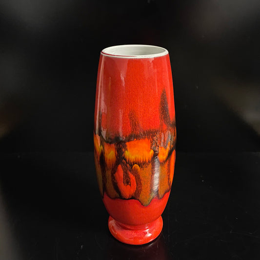 Vintage Poole pottery Delphis Shape 15 Vase Signed By Artist