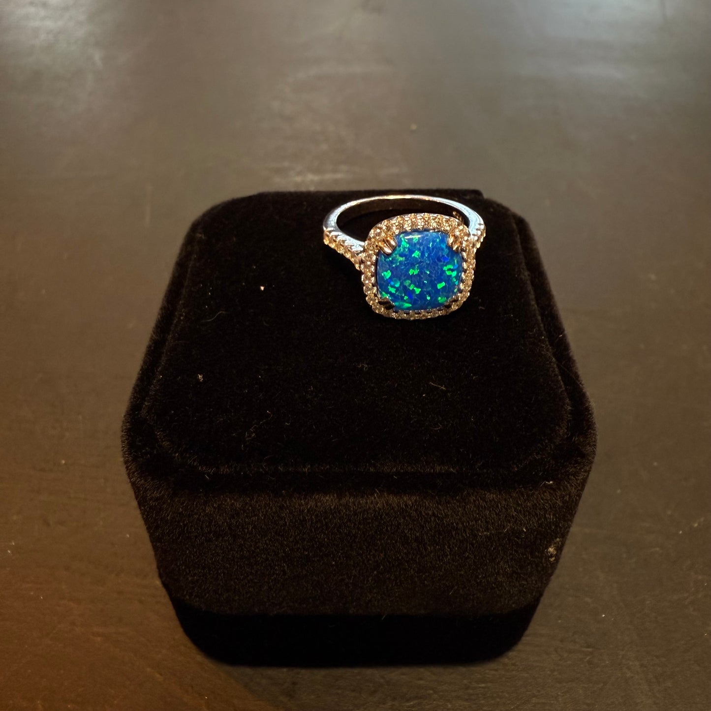 Opal sliver ring
