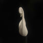 Vintage White Alabaster Swan Ornament