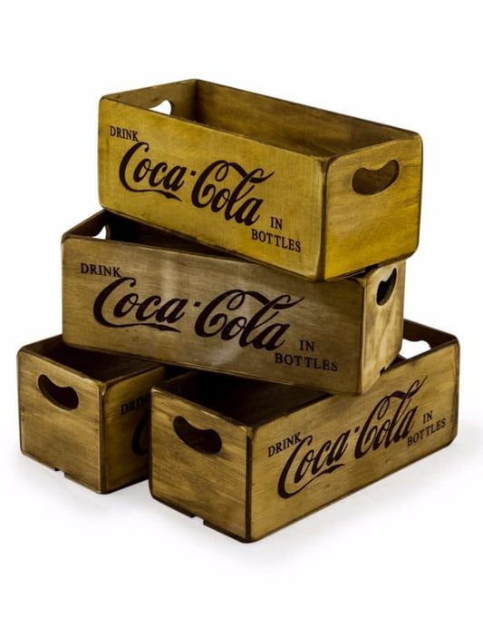 Antiqued Cola Wooden Box / Crate