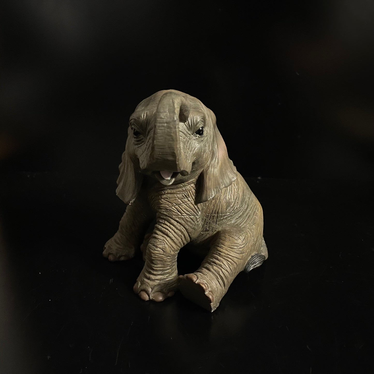 Out Of Africa Resin Realistic Elephant Ornament