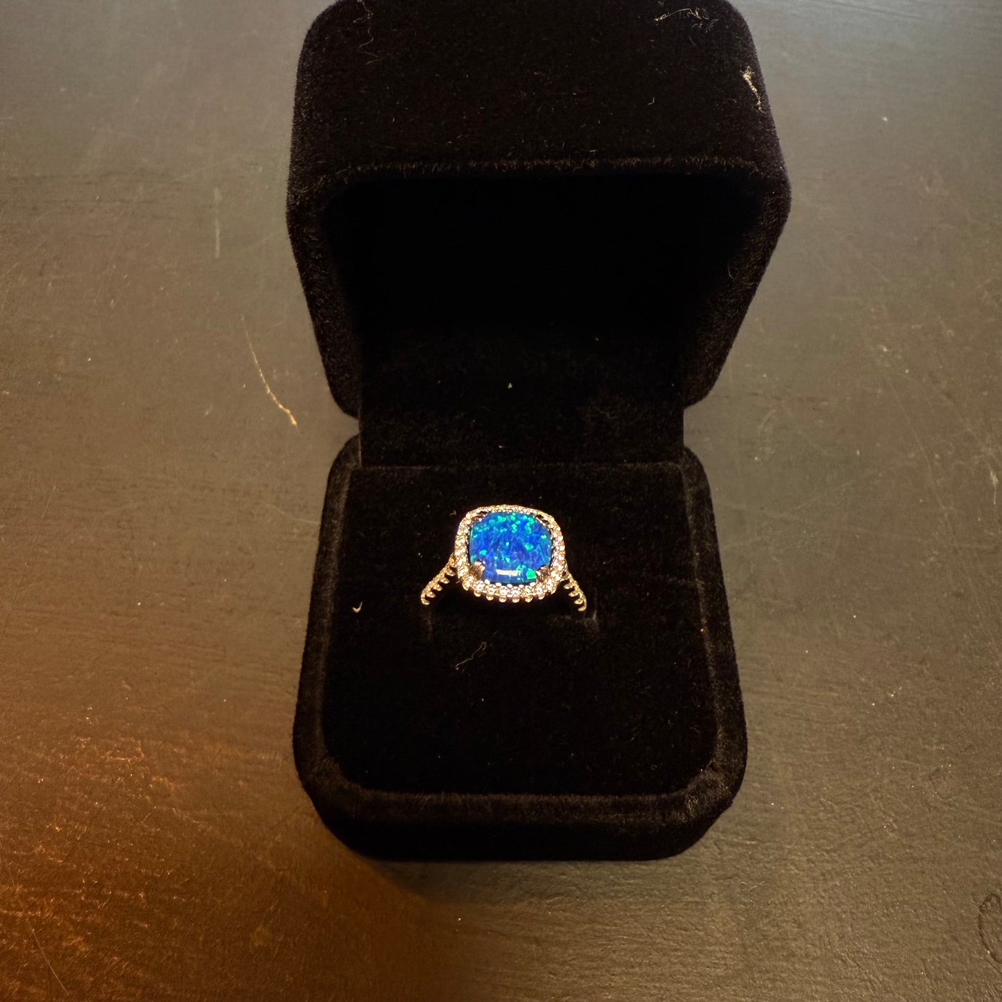 Opal sliver ring