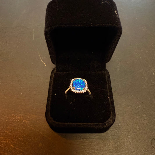 Opal sliver ring