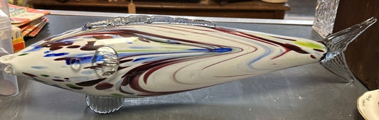 Vintage Murano Multicoloured Handblown Glass Fish