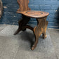 Antique Vintage Solid Oak Early 19th Century Hallway Chair