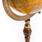 Antiqued Brown Globe on Wooden Stand