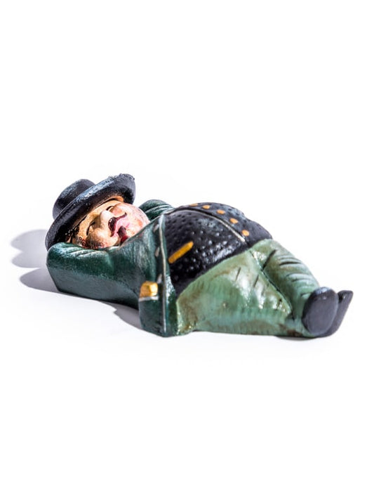 Cast Iron Rich Man / Fat Cat Coin Bank