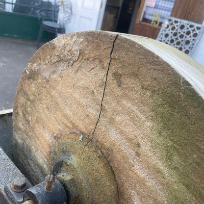 Vintage Cast Iron / Stone Grinding Sharpening Wheel