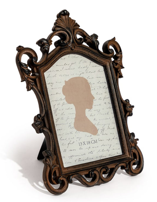 Antiqued Bronze Effect Ornate Baroque 5x7" Photo Frame