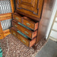 Antique Vintage Maple & Co Burr Walnut Linen Press Drawers / Cupboard