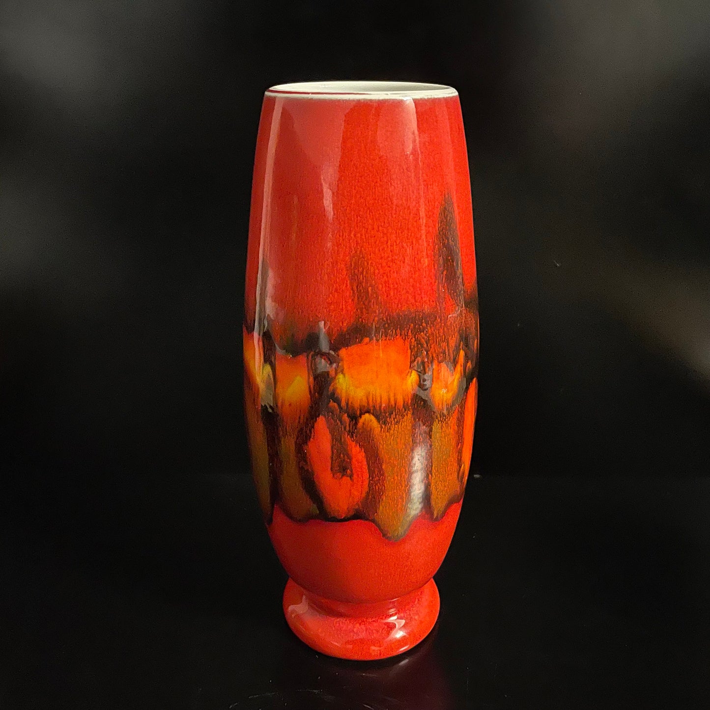Vintage Poole pottery Delphis Shape 15 Vase Signed By Artist