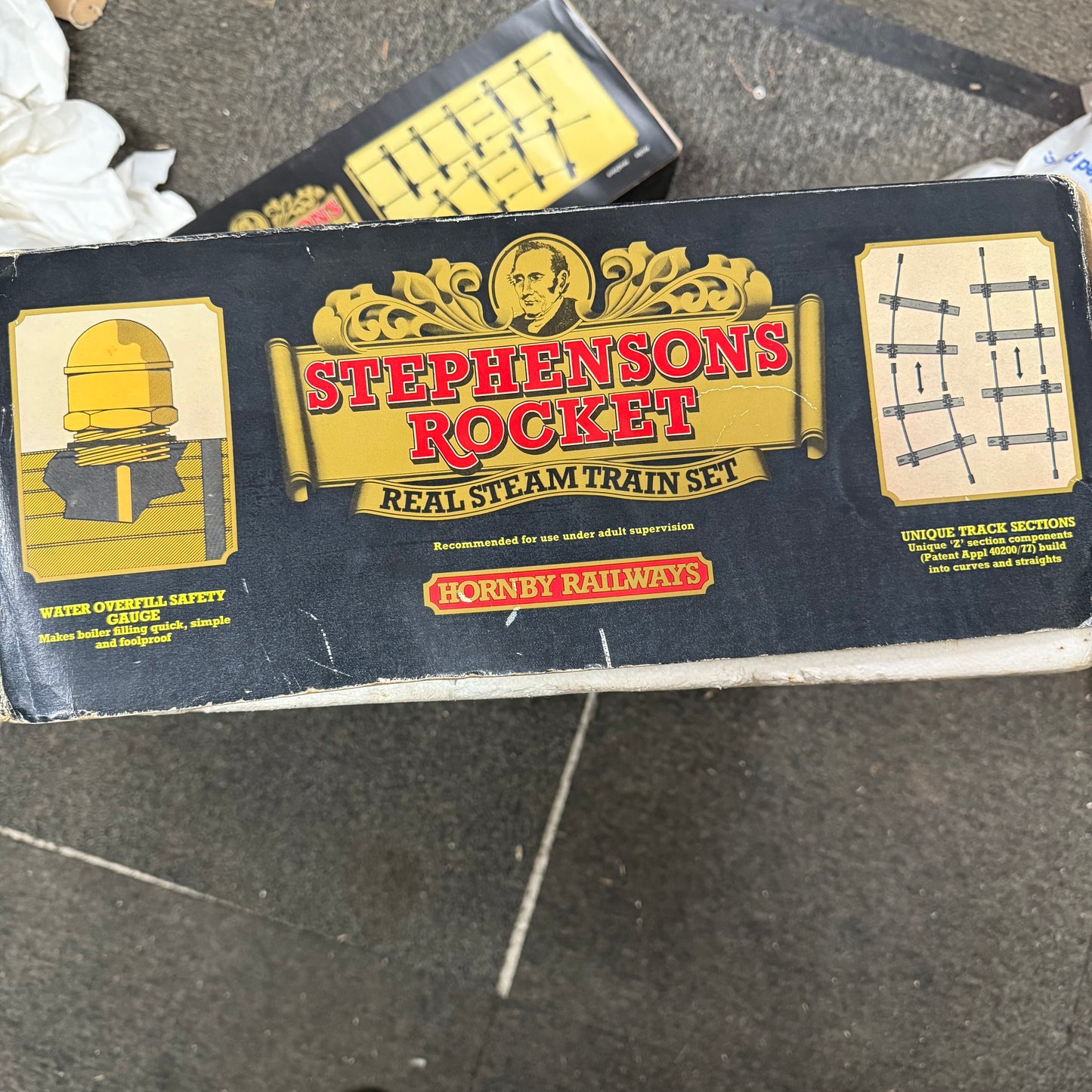 Vintage Hornby Gas Real Steam Stephensons Rocket 3.5 Inch Gauge Train Set
