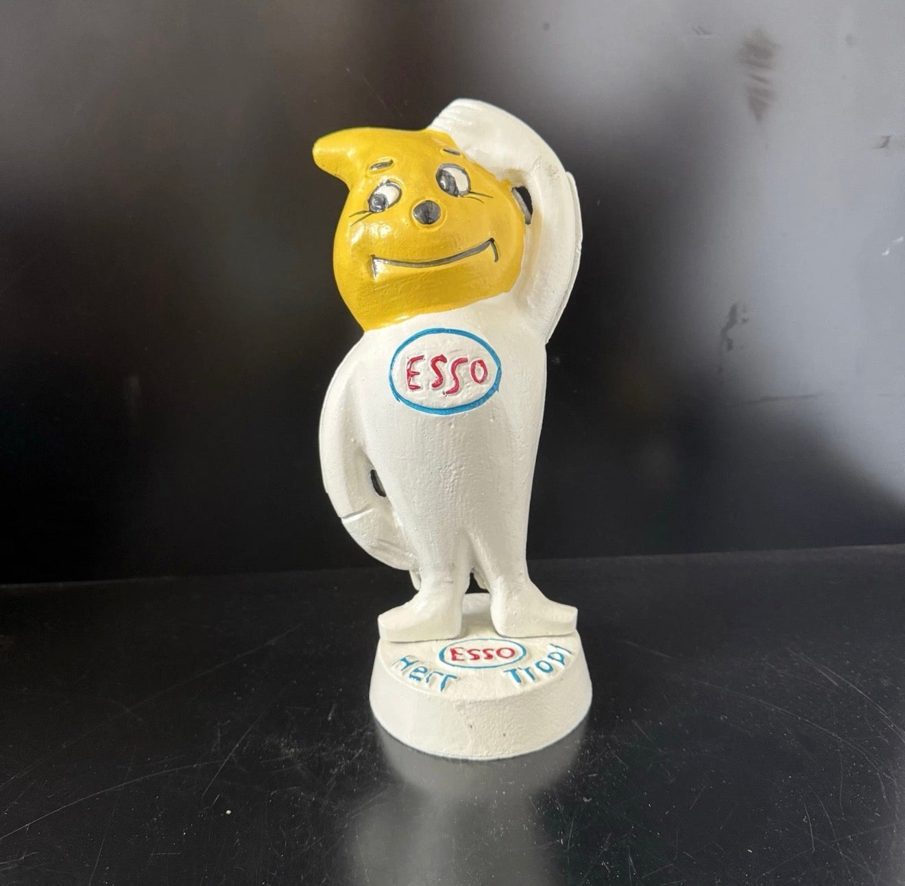 Reproduction Esso Herr Tropf Cast Iron Money Box