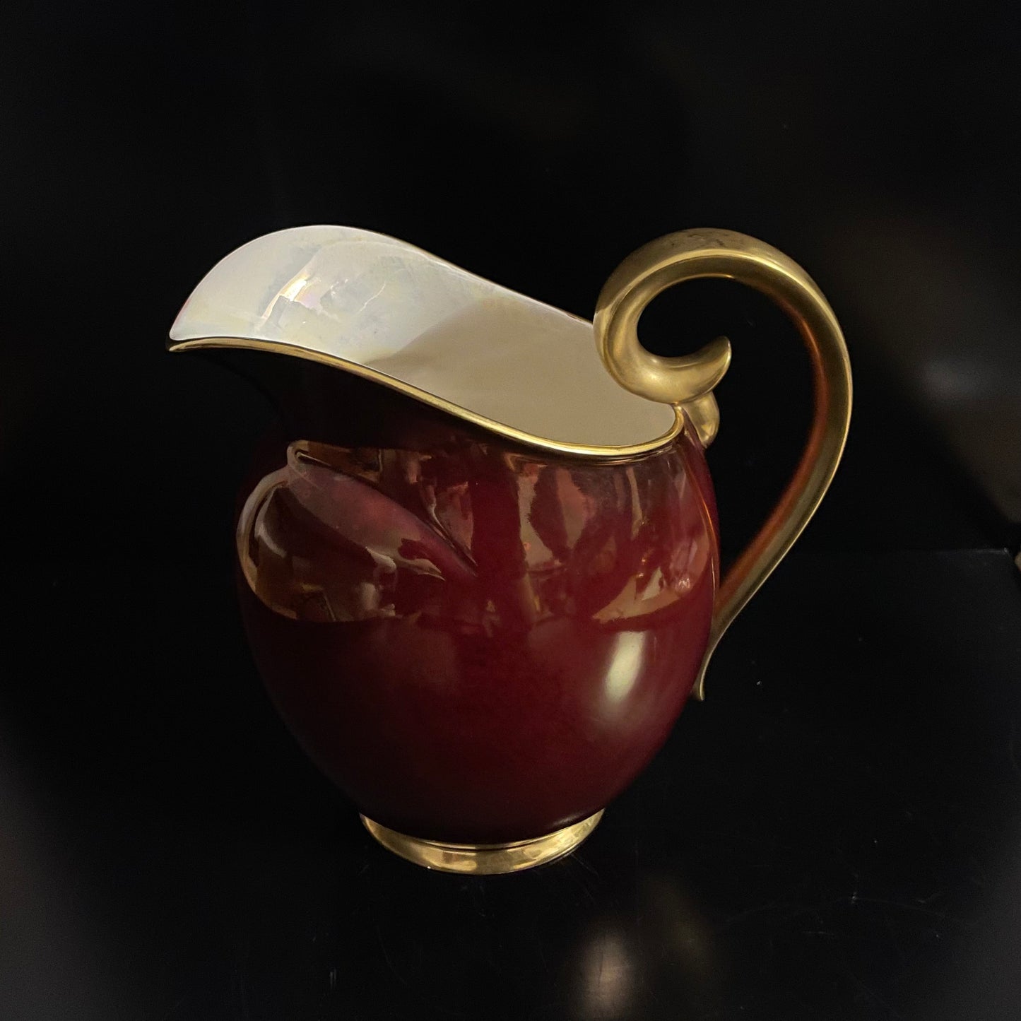 Vintage Carlton Ware Rouge Royale Red / Gold 2150 Jug