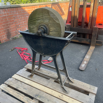 Vintage Cast Iron / Stone Grinding Sharpening Wheel