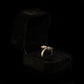925 Silver Pink Stone Ring Size L