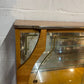 Vintage Mid Century Glass Teak Finish Display Cabinet