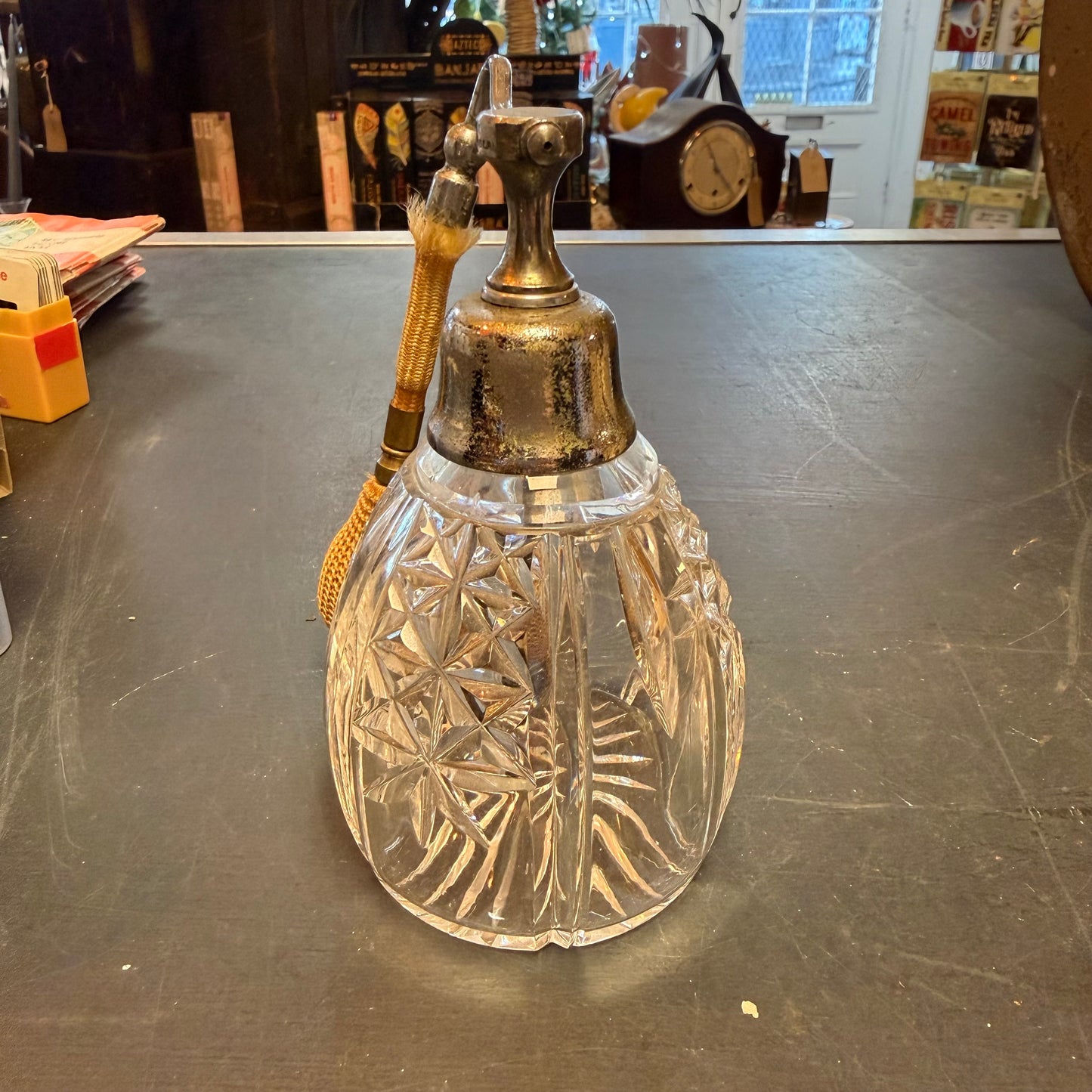 Vintage glass perfume bottle