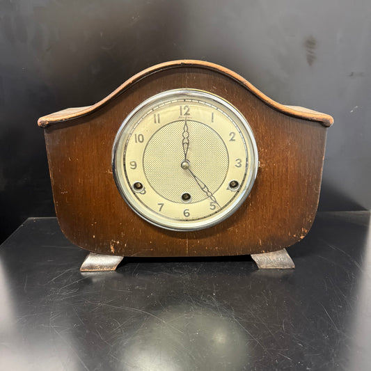 Wooden mantle clock