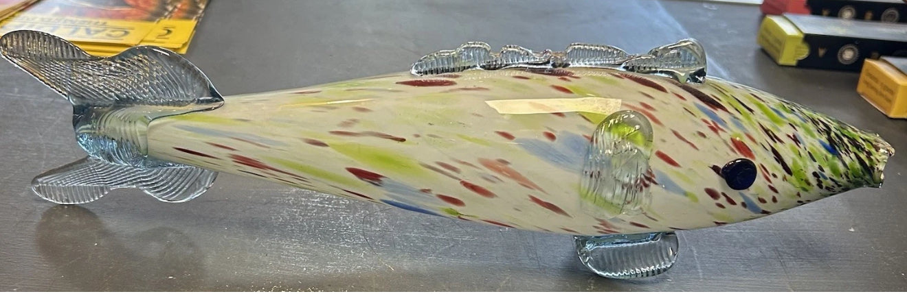 Murano Multicoloured Handblown Glass Fish