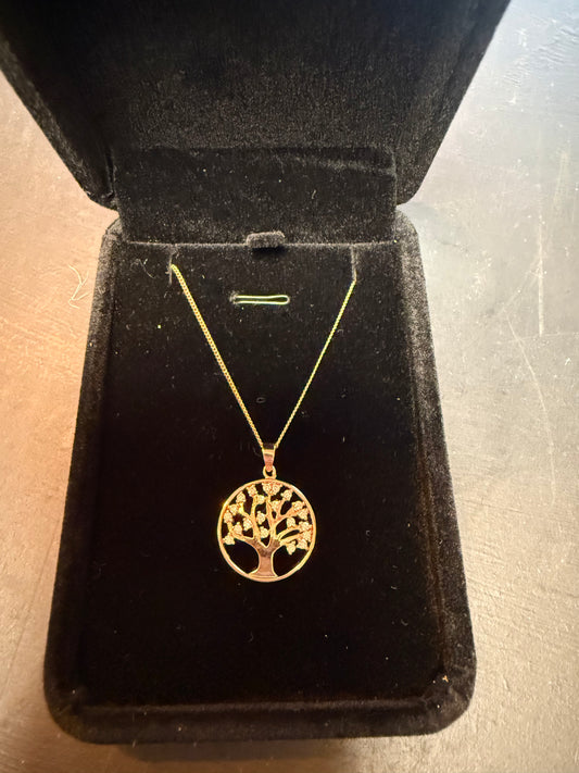 Rose gold plated necklace