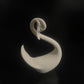 Vintage White Alabaster Swan Ornament