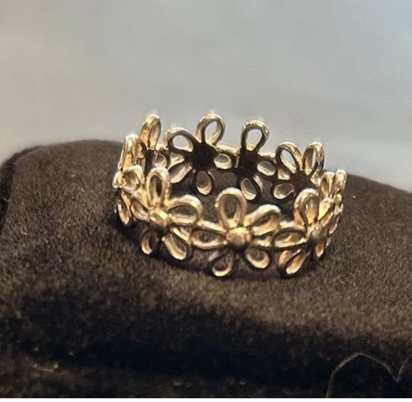 925 silver flower ring