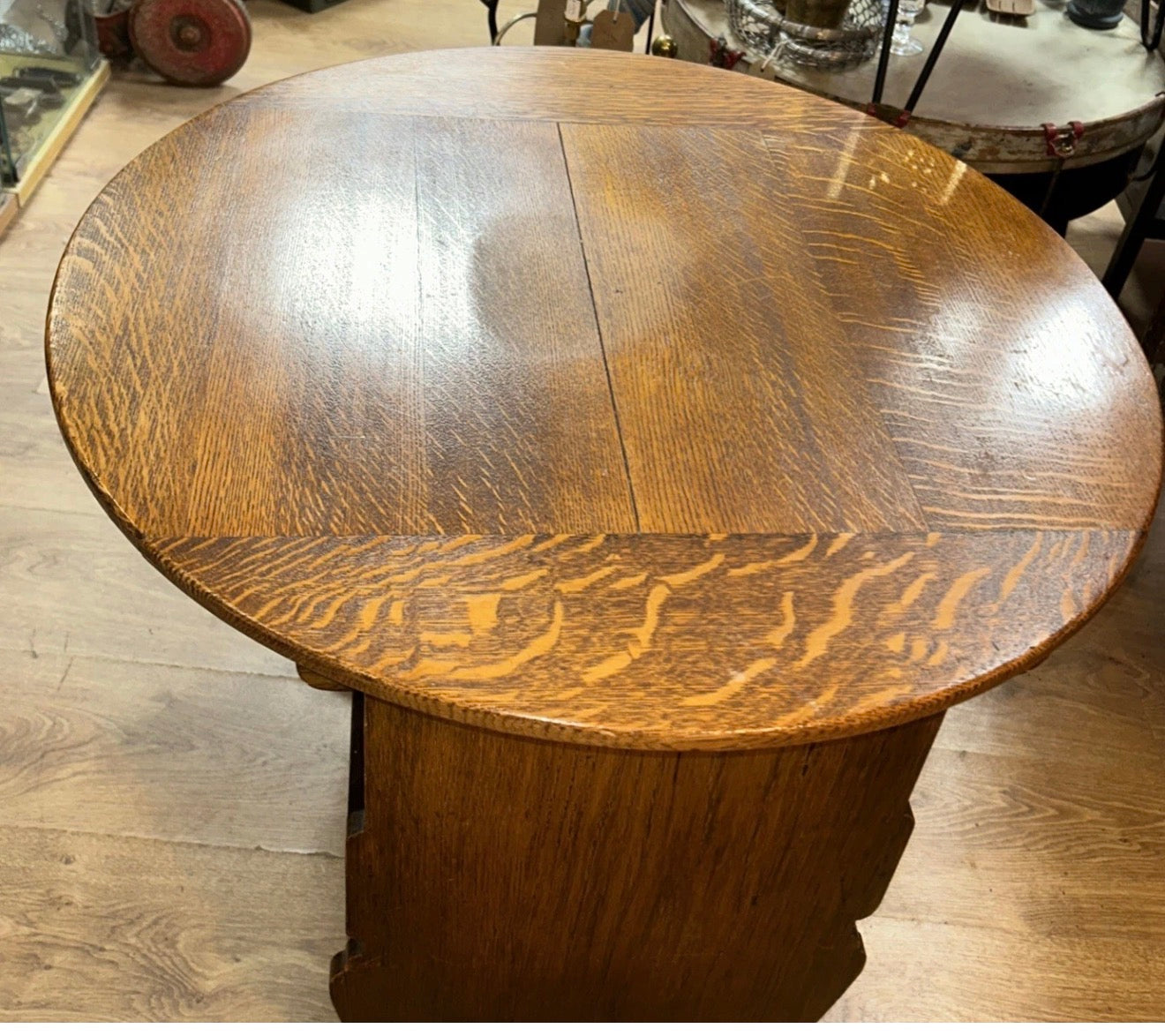 Vintage Oak Monks Chair / Table