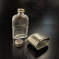 Vintage Glass / Pewter Hip Flask & Cup