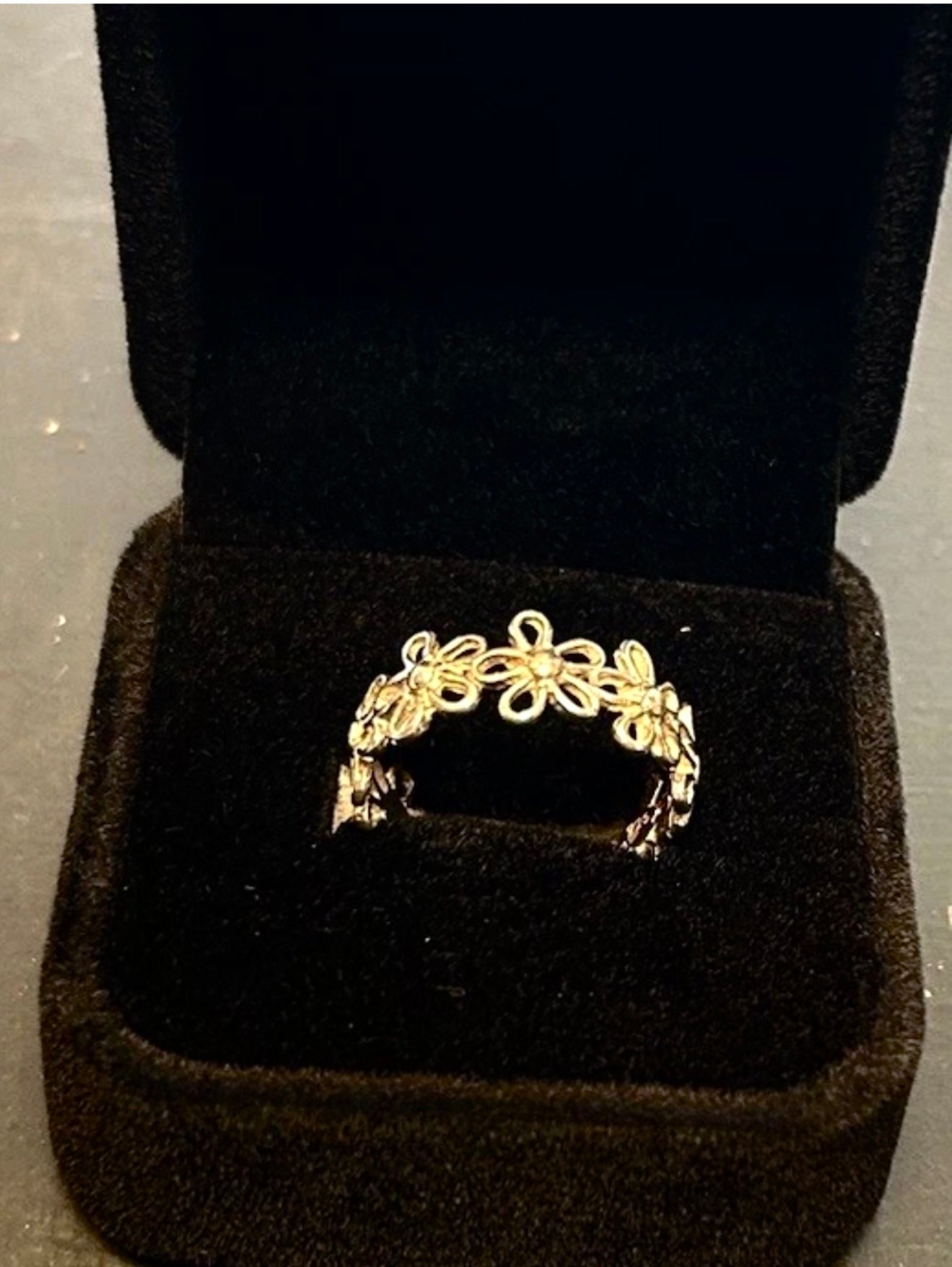 925 silver flower ring