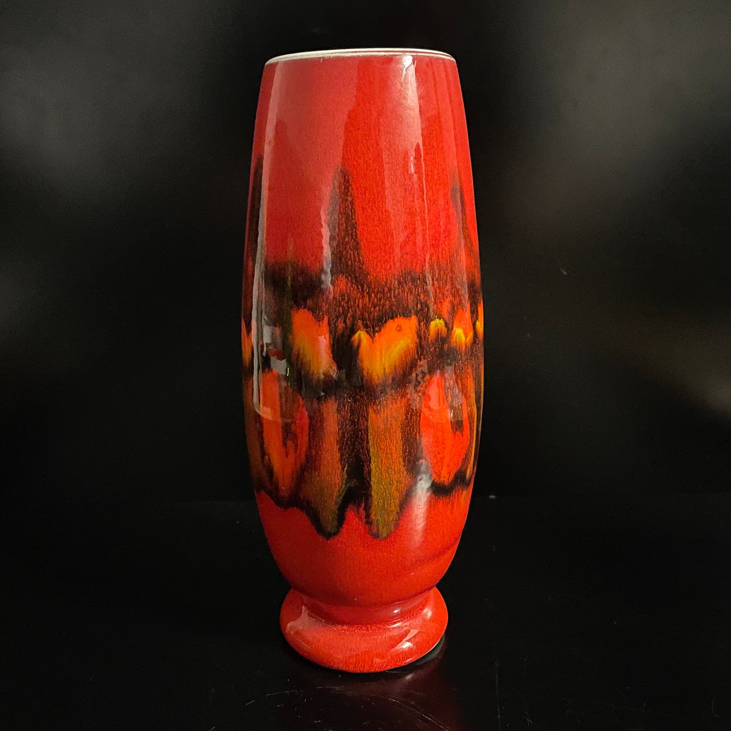Vintage Poole pottery Delphis Shape 15 Vase Signed By Artist