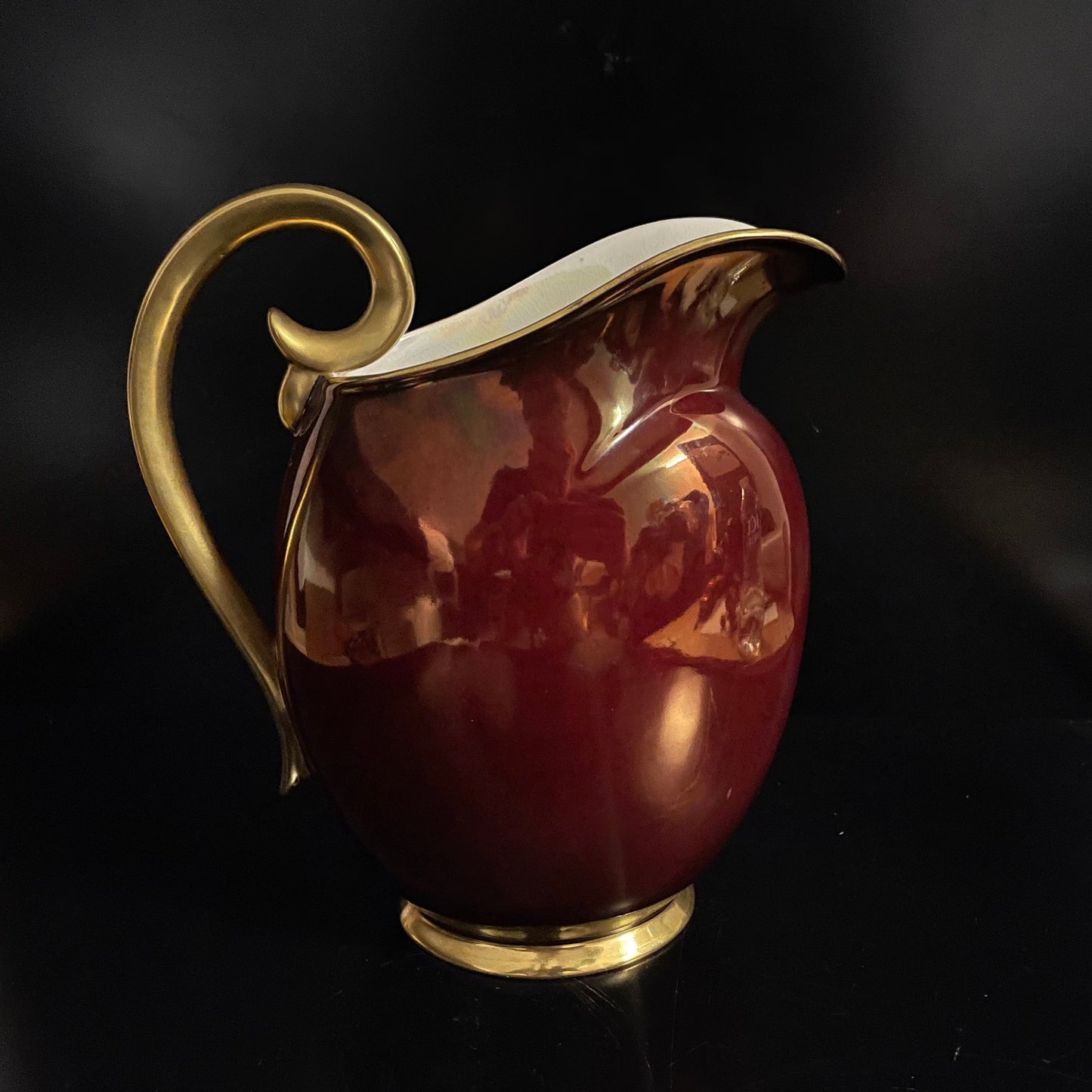 Vintage Carlton Ware Rouge Royale Red / Gold 2150 Jug