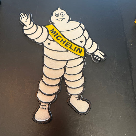 Reproduction Michelin man cast iron sign/plaque