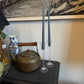 Pair of glass candlesticks