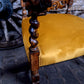 Antique Victorian Jacobean Revival Carved Throne Chair