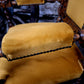Antique Victorian Jacobean Revival Carved Throne Chair