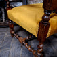 Antique Victorian Jacobean Revival Carved Throne Chair