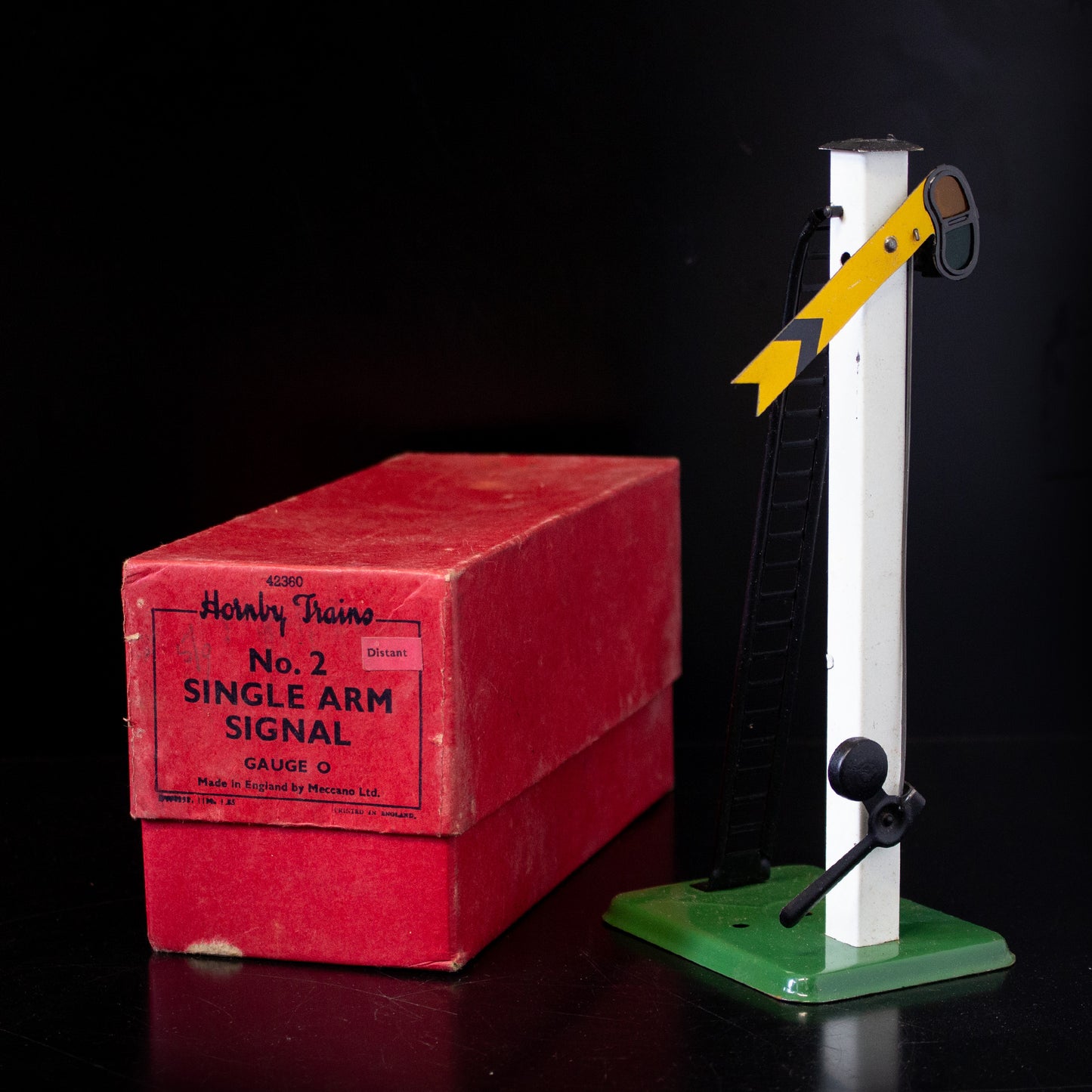 Vintage Hornby 42360 No.2 Distant Single Arm Signal - O Gauge