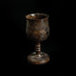 Vintage Handcarved Turned Solidwood African Elephant Rhino Goblet