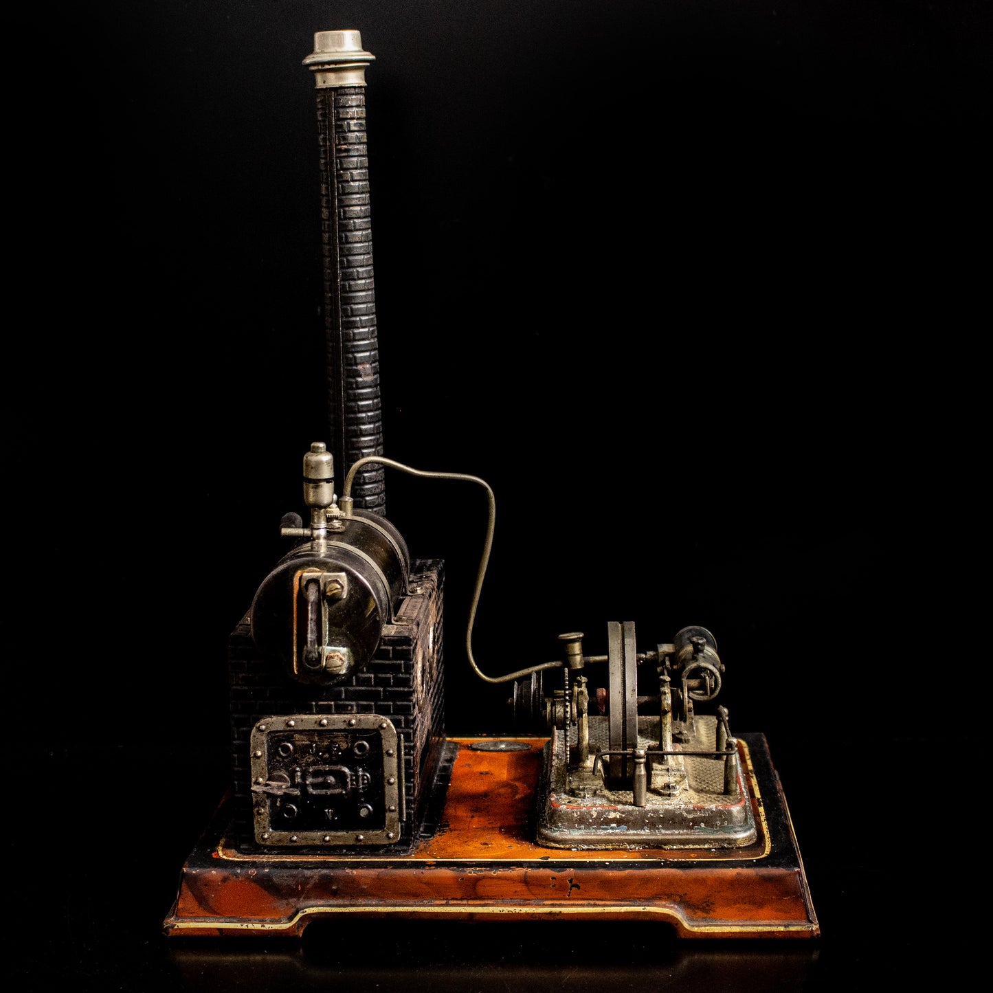 Antique Vintage Josef Falk Stationary Steam Engine