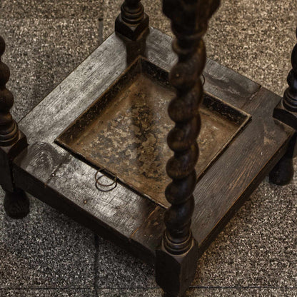 Antique Vintage Barley Twist Walking Stick / Brolly Stand