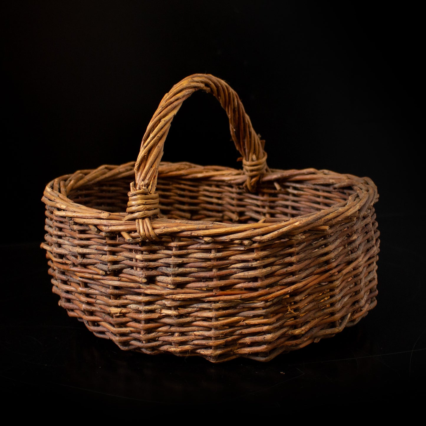 Small Wicker Basket With Handle