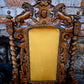 Antique Victorian Jacobean Revival Carved Throne Chair