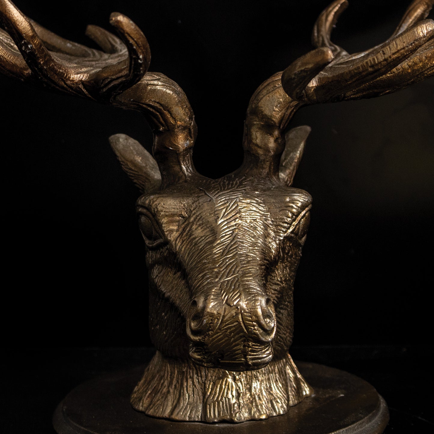 Metal Stag Head Ornament