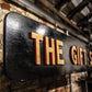 Vintage Painted Gold Effect Block Letter Gift Shop Hanging Sign