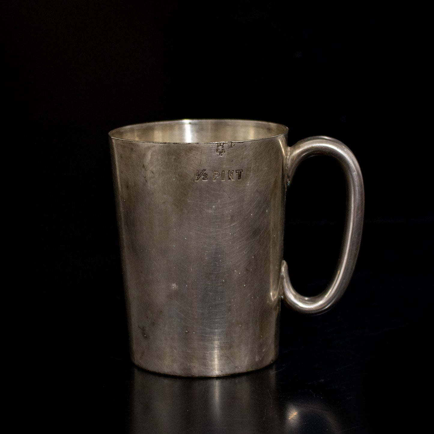 Antique Vintage Elkington & Co Silver Plated Half Pint Tankard